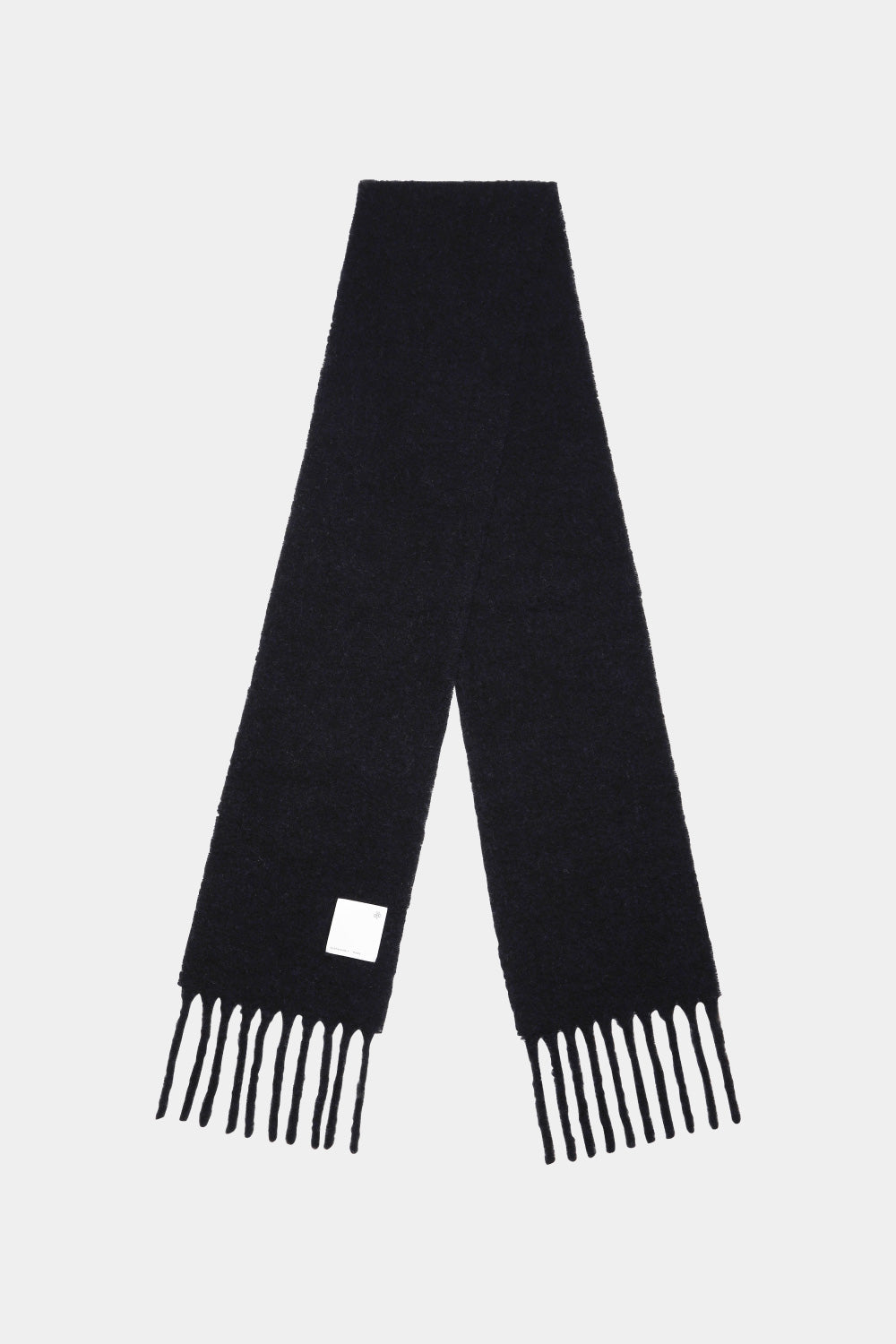 Chunky Mohair Scarf Solid_Black