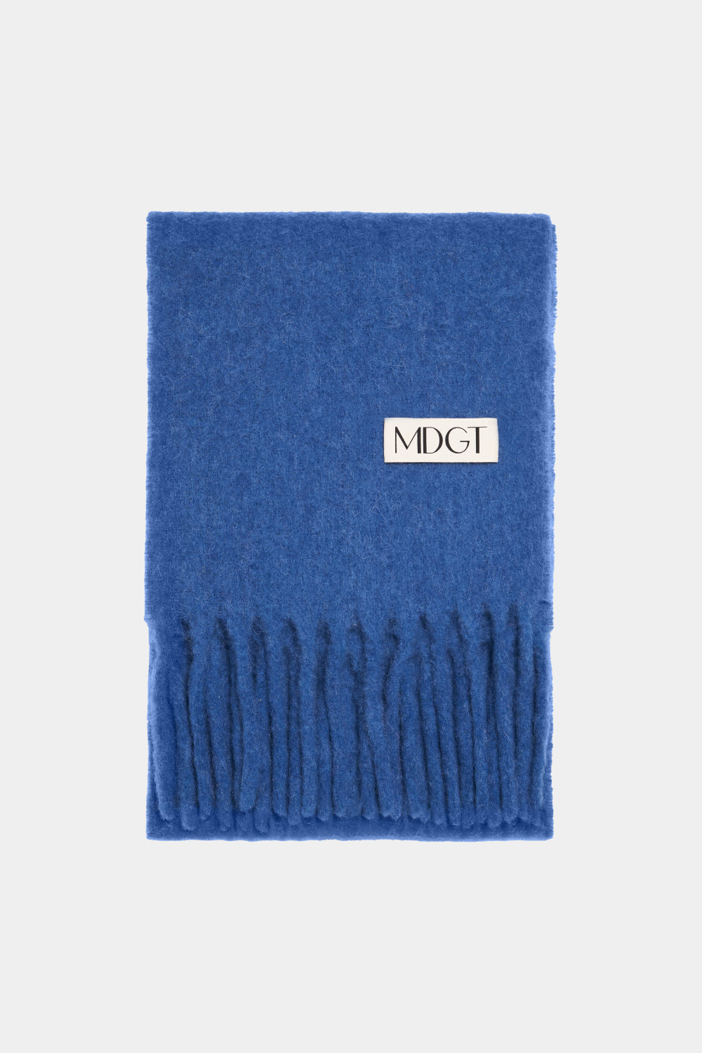 Chunky Mohair Scarf Solid_Blue