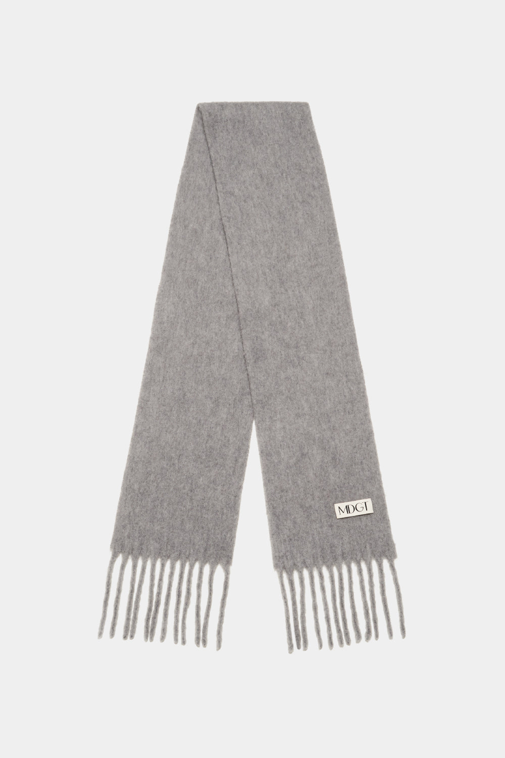 Chunky Mohair Scarf Solid_Grey