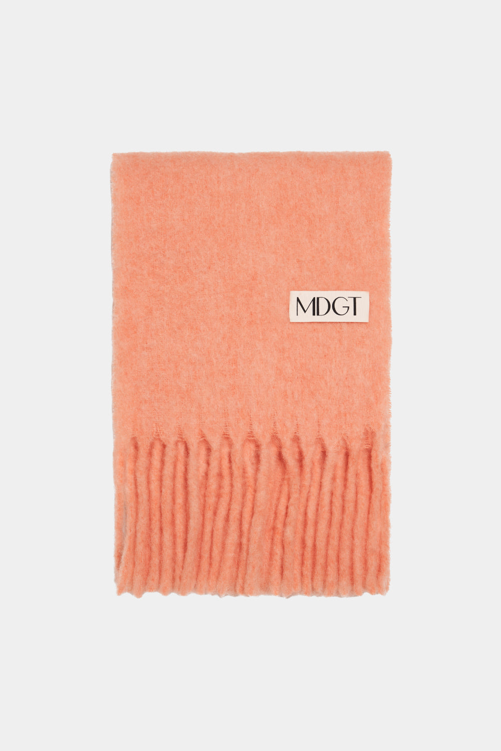 Chunky Mohair Scarf Solid_Orange