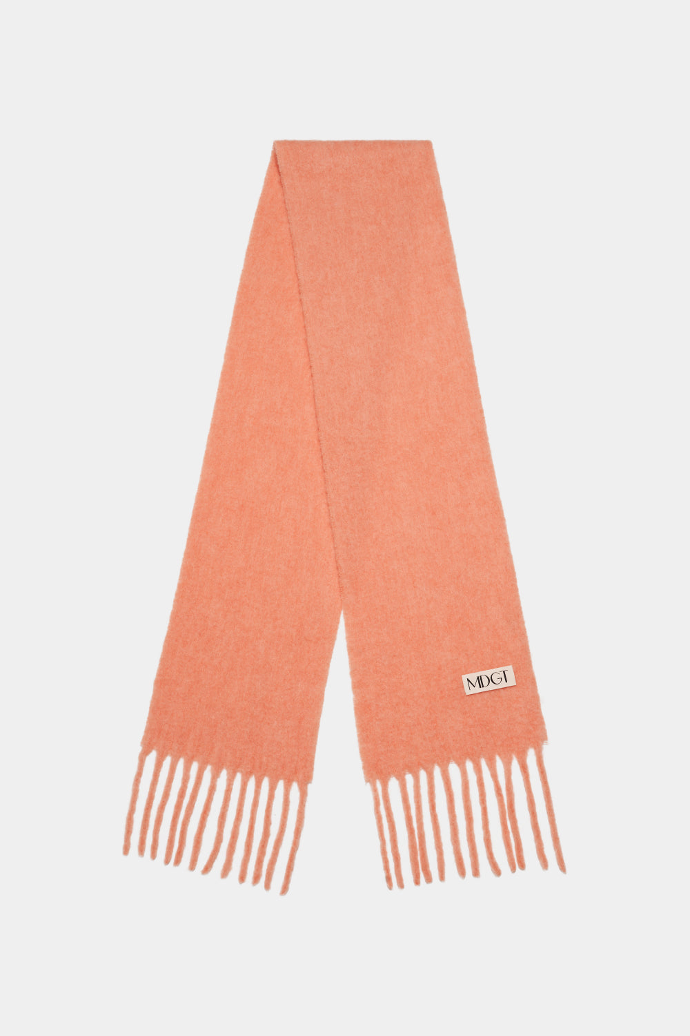 Chunky Mohair Scarf Solid_Orange