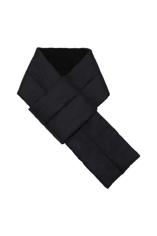 Quilting Knit Scarf_Black