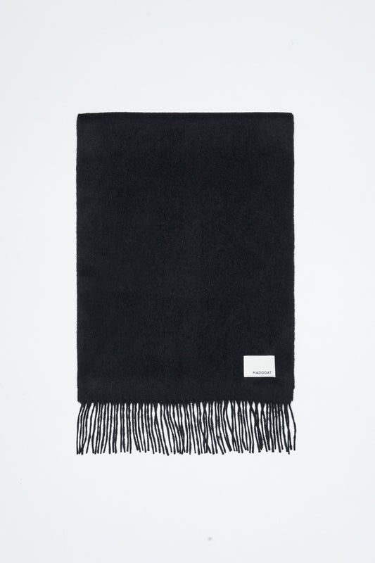 Wool Scarf Solid_Black