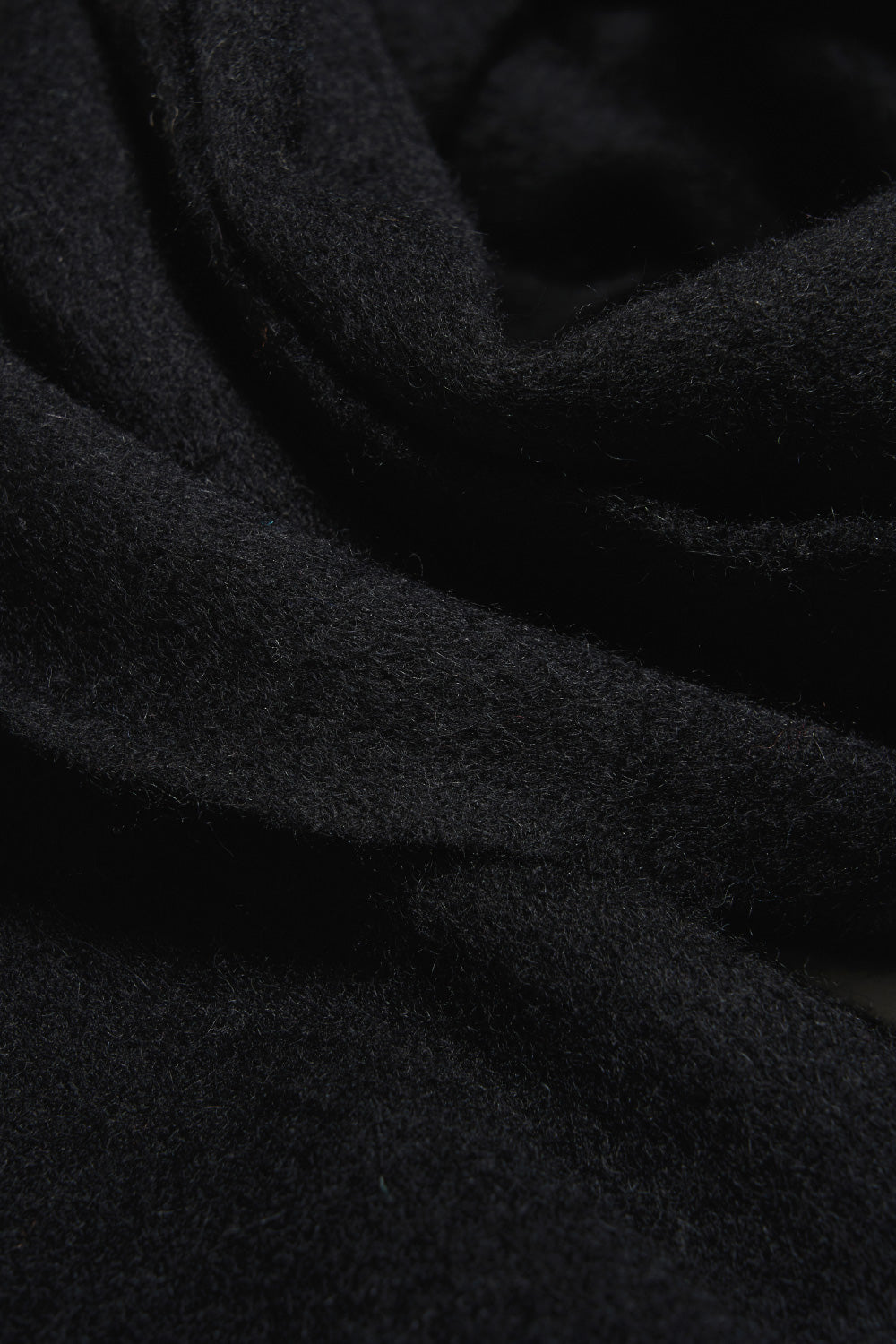 Wool Scarf Solid_Black