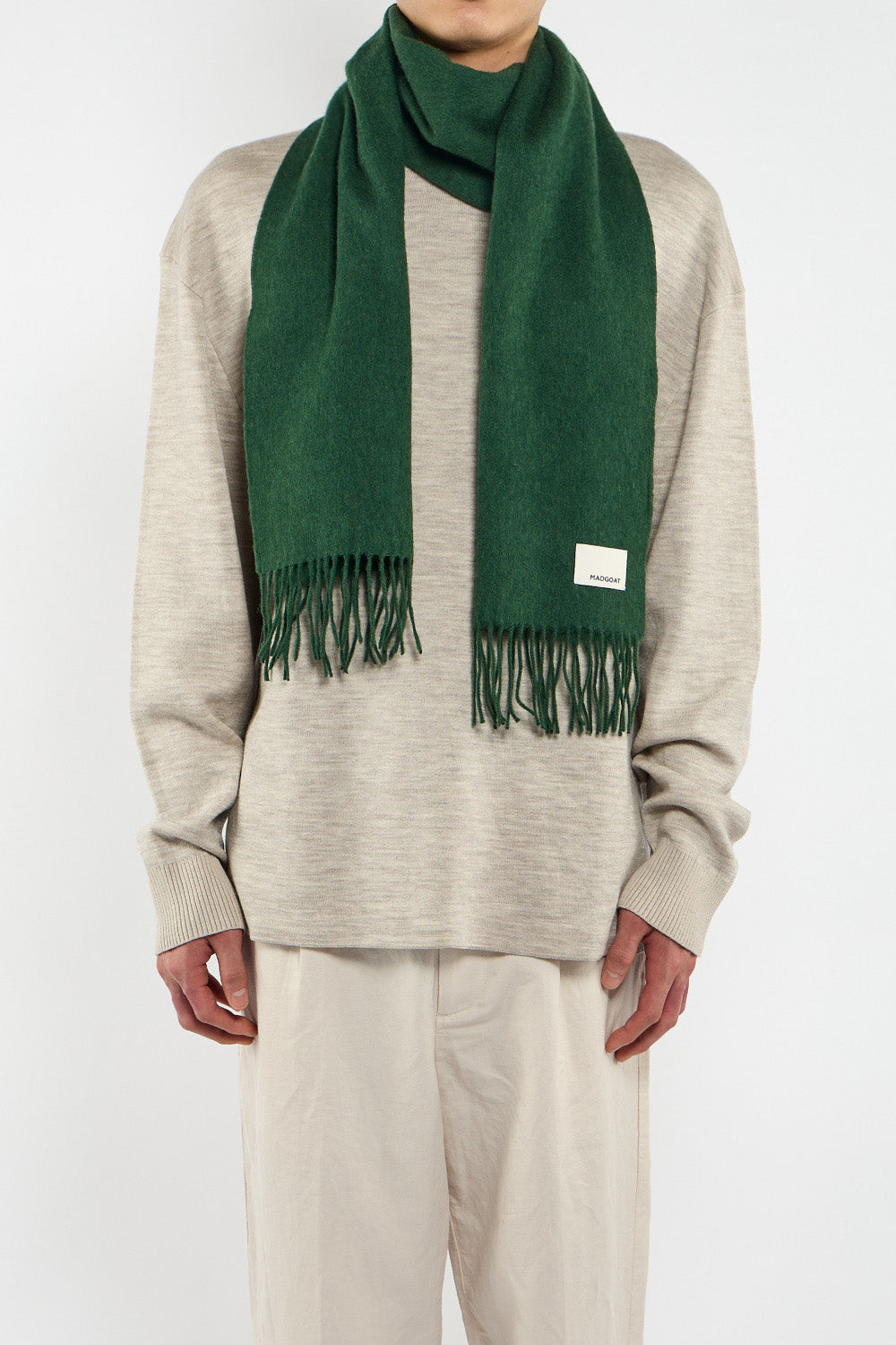 Wool Scarf Solid_Green