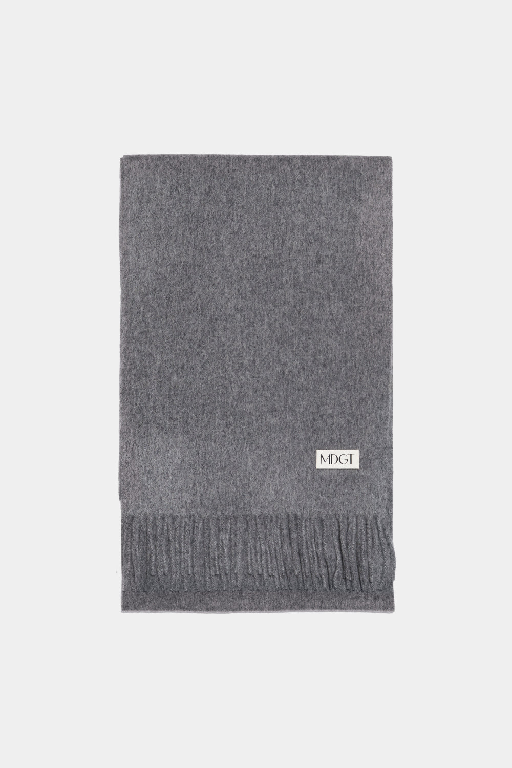 Woven Cashmere Scarf Solid_Grey