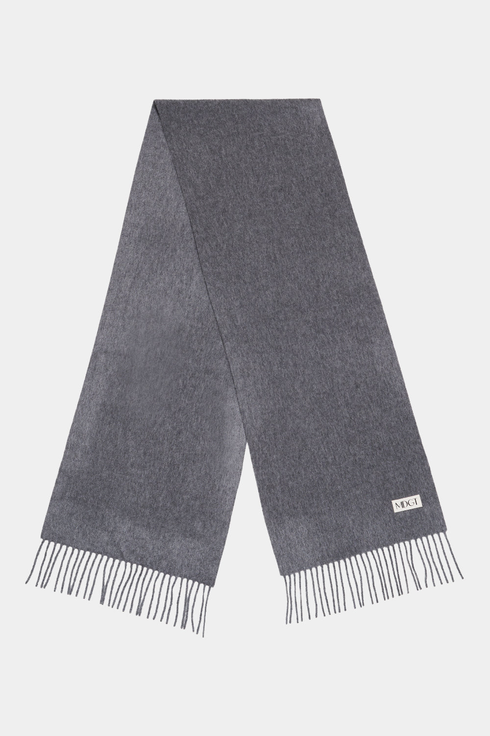 Woven Cashmere Scarf Solid_Grey