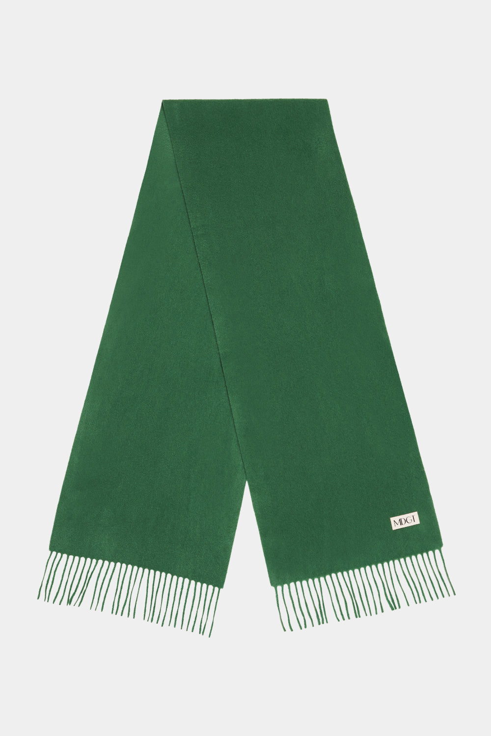 Woven Cashmere Scarf Solid_Green