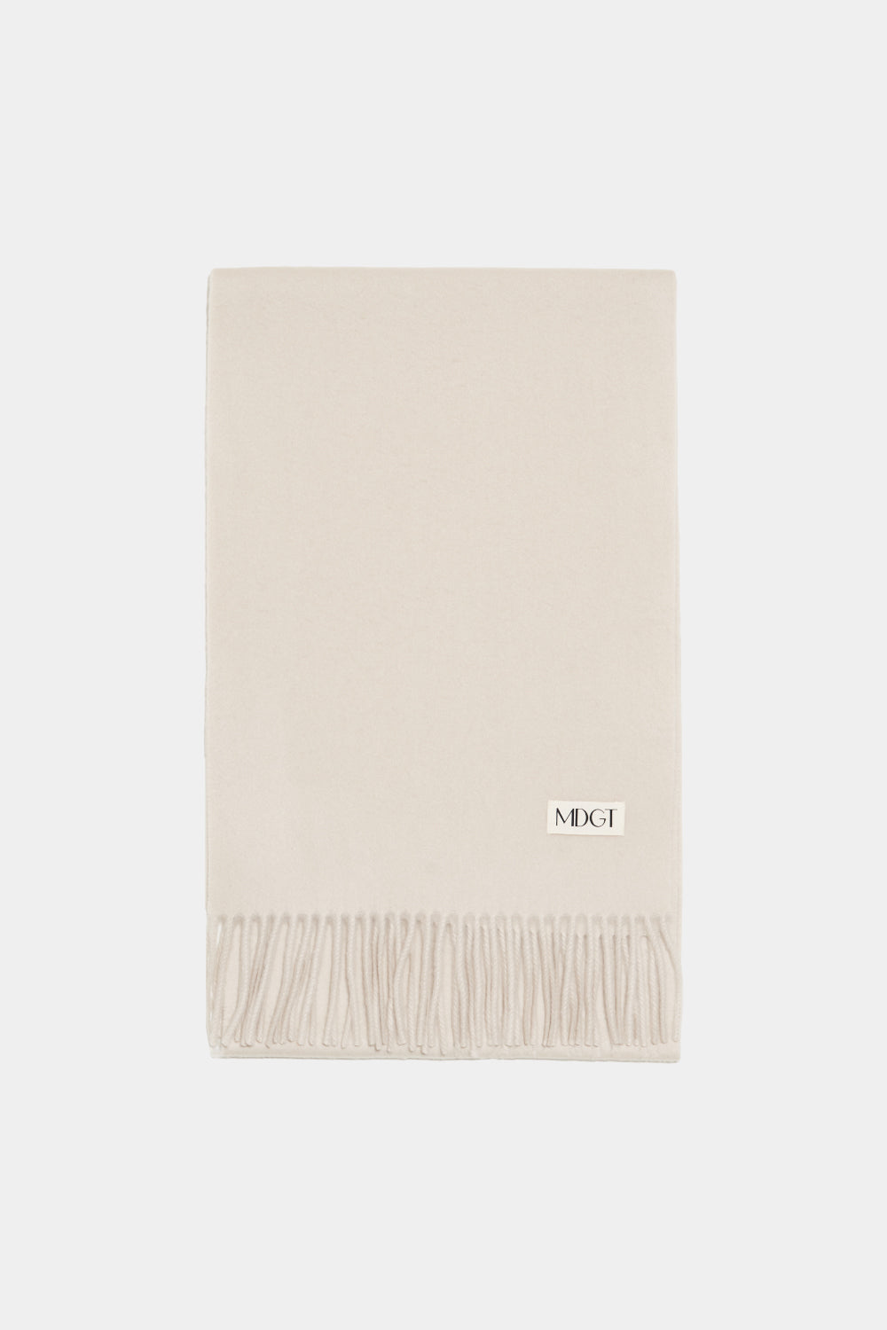 Woven Cashmere Scarf Solid_Ivory