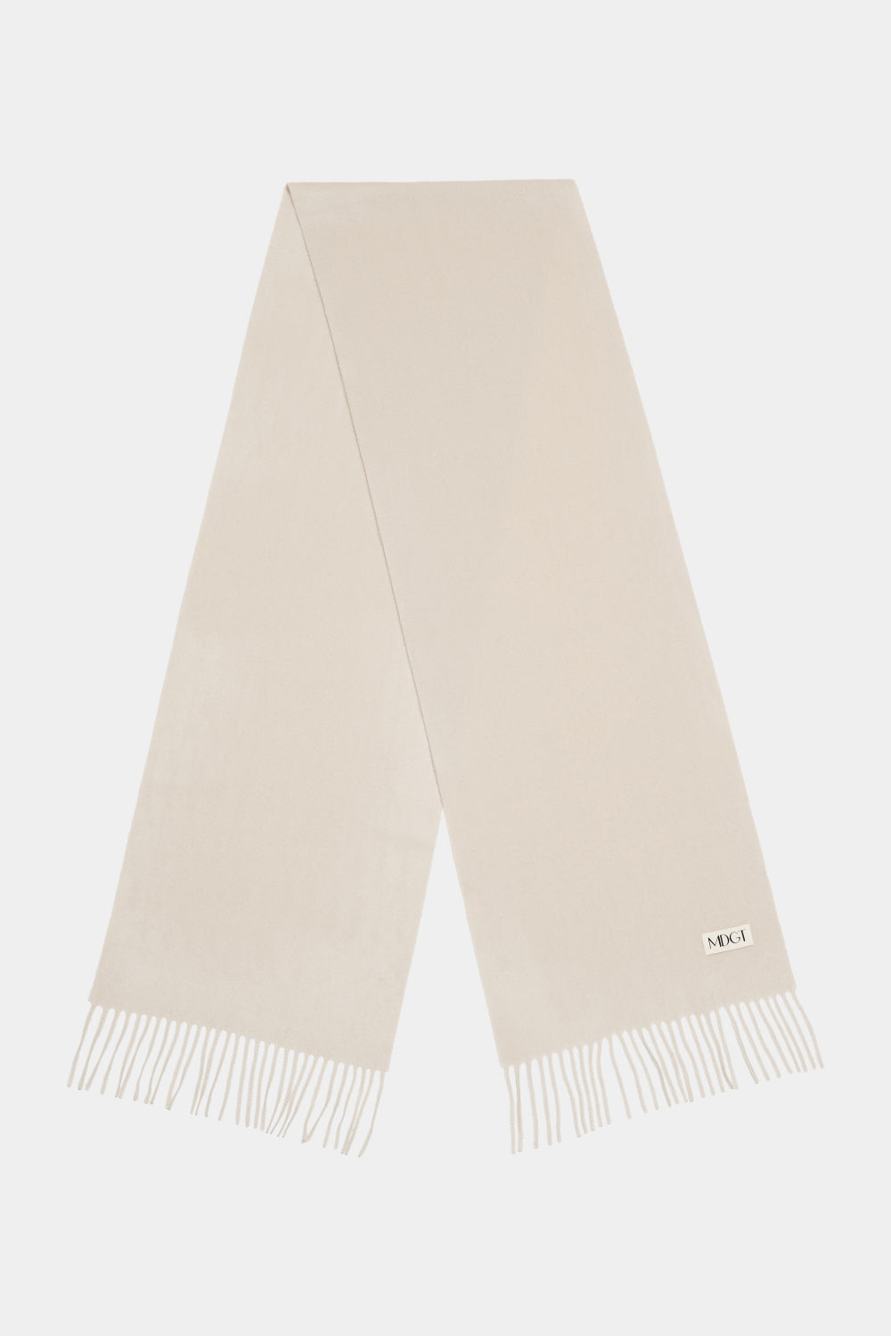 Woven Cashmere Scarf Solid_Ivory