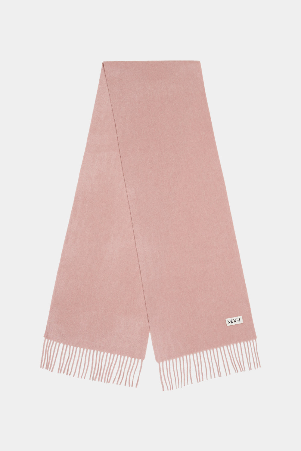 Woven Cashmere Scarf Solid_Rose pink